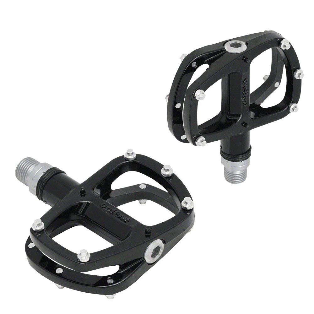 Pédales plates de vélo en alliage Wellgo M21 - 9/16 noir