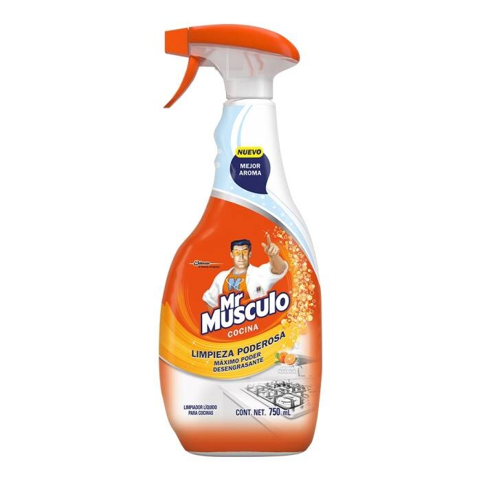 LIMPIADOR MR MUSCULO COCINA TOTAL NARANJA SPRAY 650ML Almacenes Bou