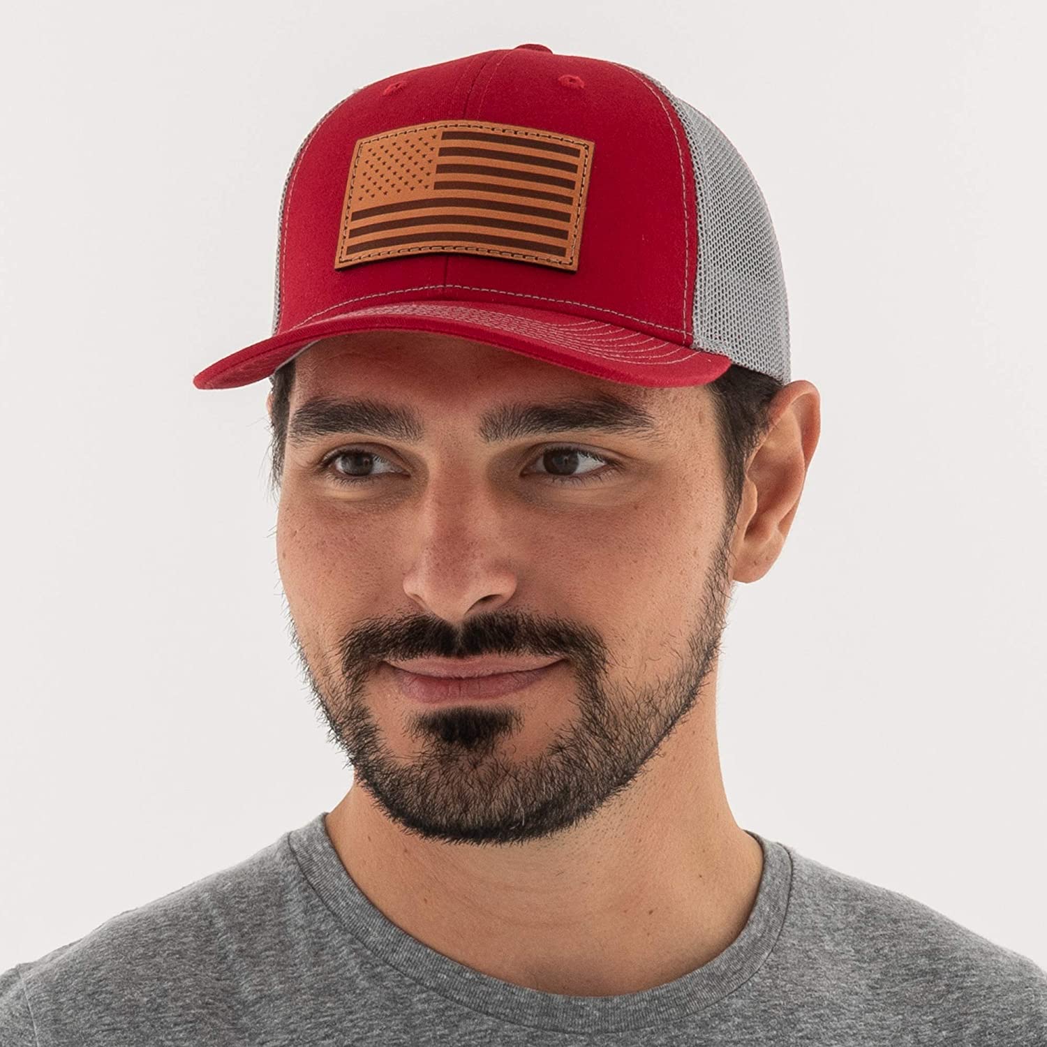 GORRA OUTDOOR USA LEATHER PATCH FLAG USA771-CG