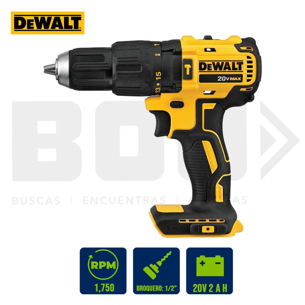 TALADRO PERCUTOR + ATORNILLADOR IMPACT. INAL. 2 BAT. Y CARG. DEWALT DCK276D2