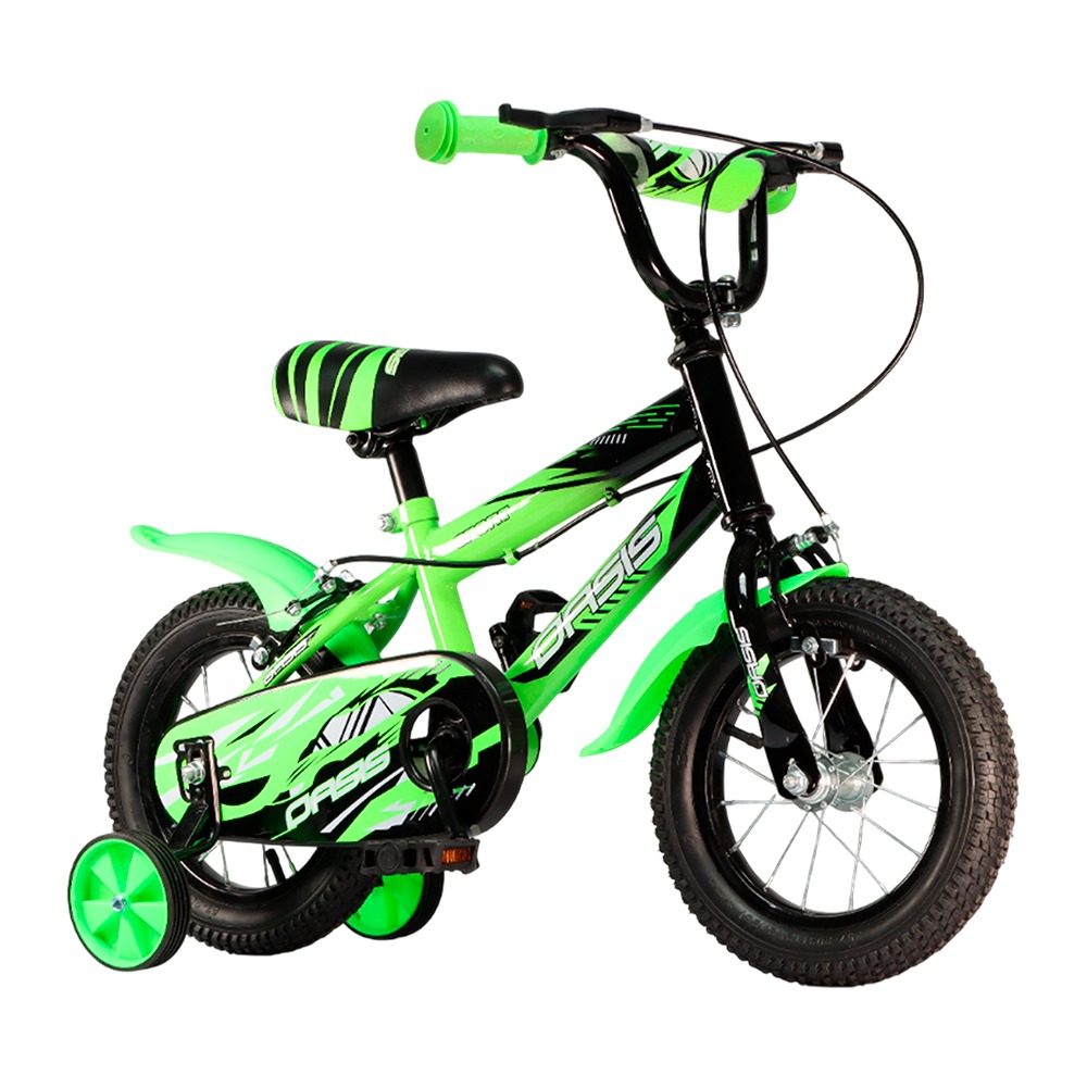 BICICLETA NIÑO OASIS RIN 12 VERDE OA-EV12120