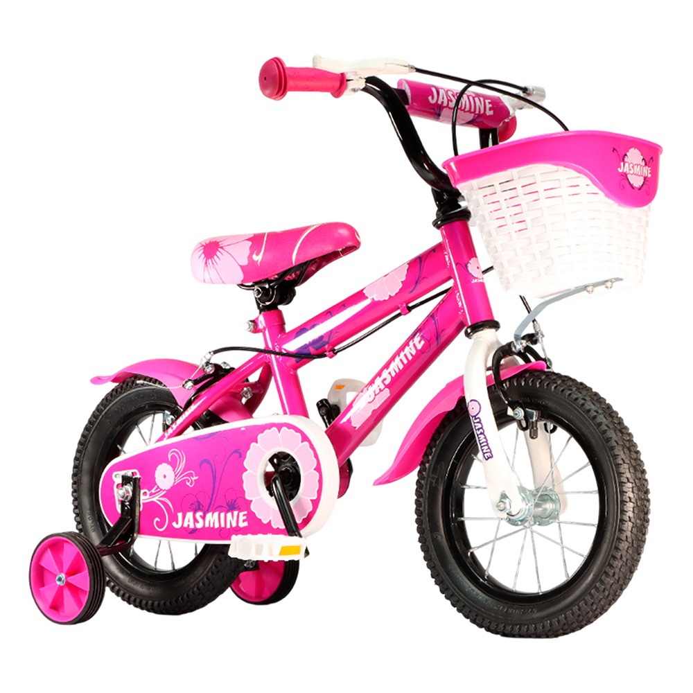 BICICLETA NIÑAS JASMINE RIN 12 ROSA C/CANASTA JAS-EV12123