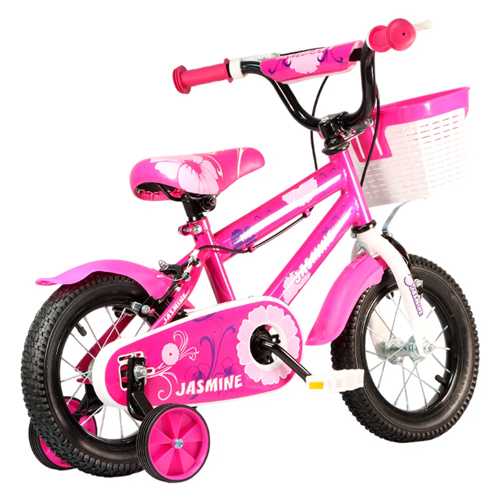 BICICLETA NIÑAS JASMINE RIN 12 ROSA C/CANASTA JAS-EV12123