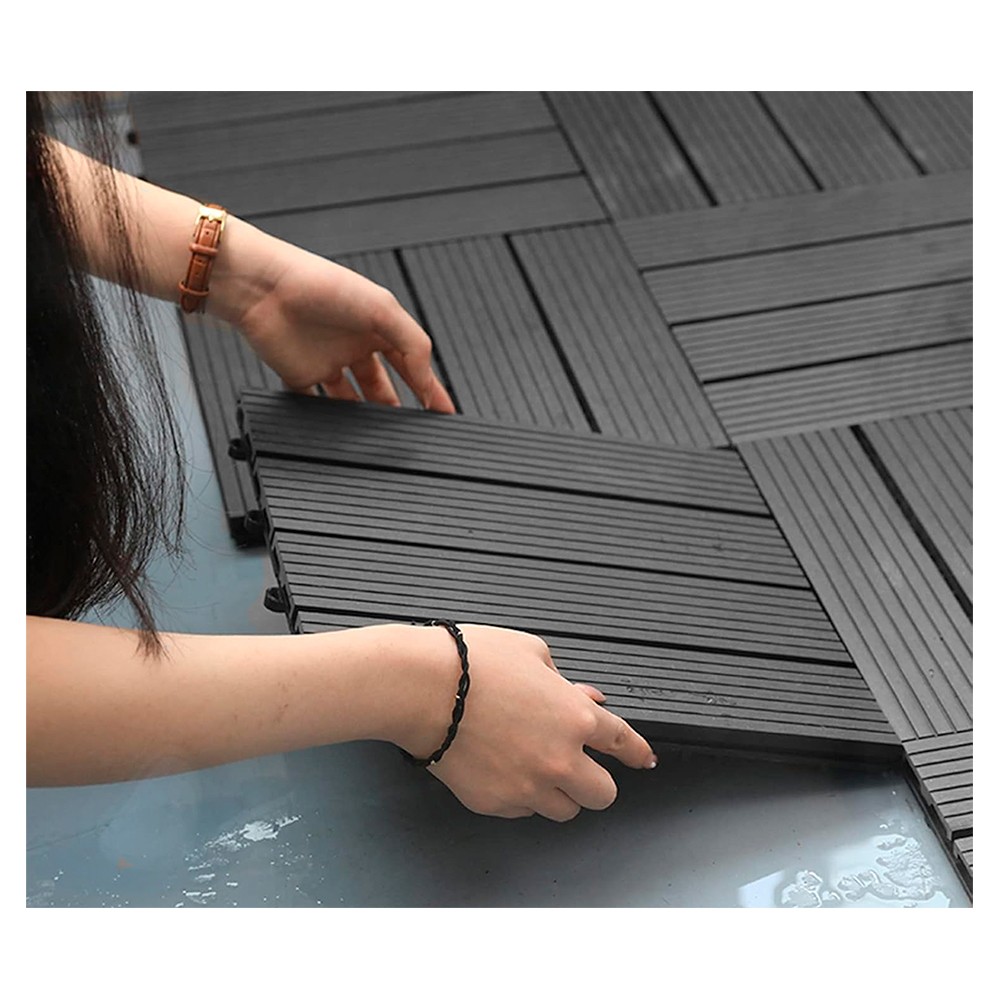 REVESTIMIENTO TIPO DECK GRIS 30X30CMS 88129 (UNIDAD)
