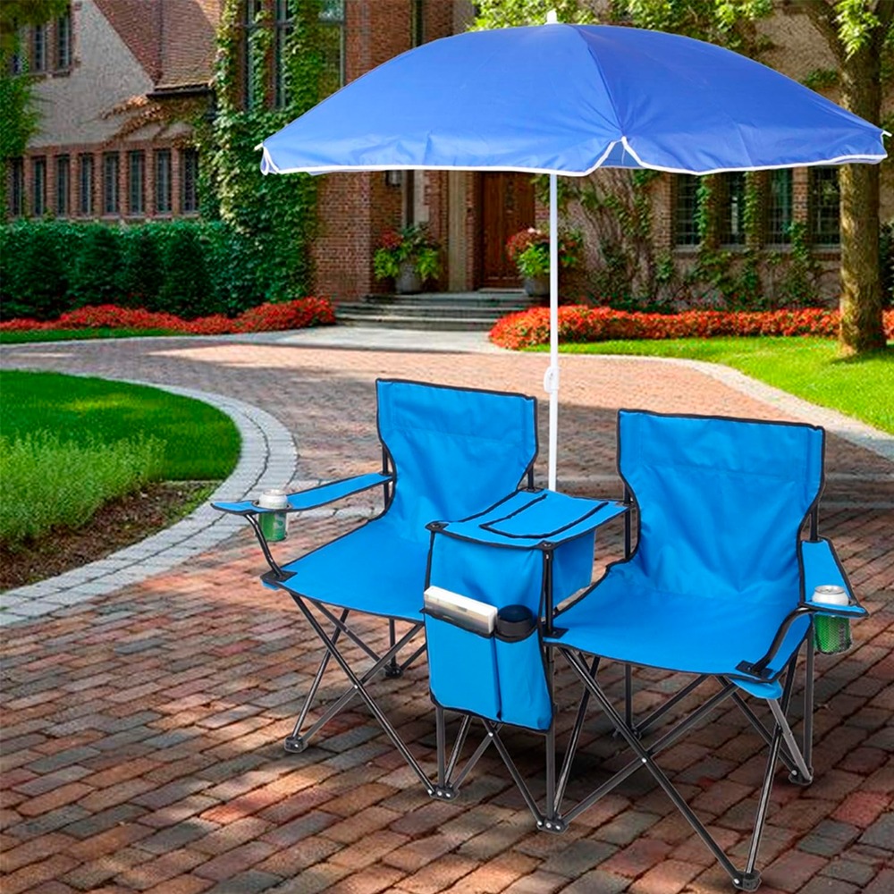 SILLA PLAYERA COMBO C/MESA Y SOMBRILLA CH-001