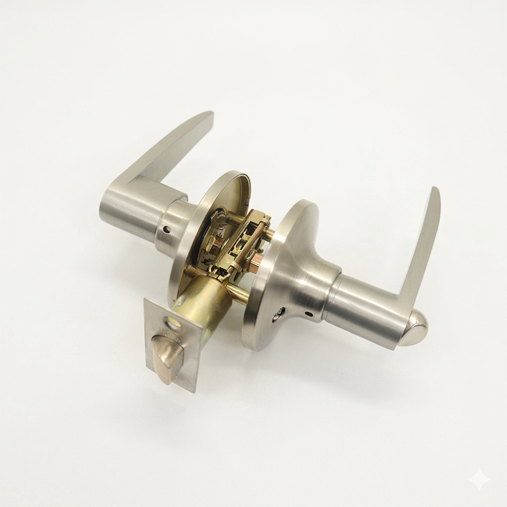 CERRADURA VERA PALANCA CON LLAVE ACERO INOX 46978