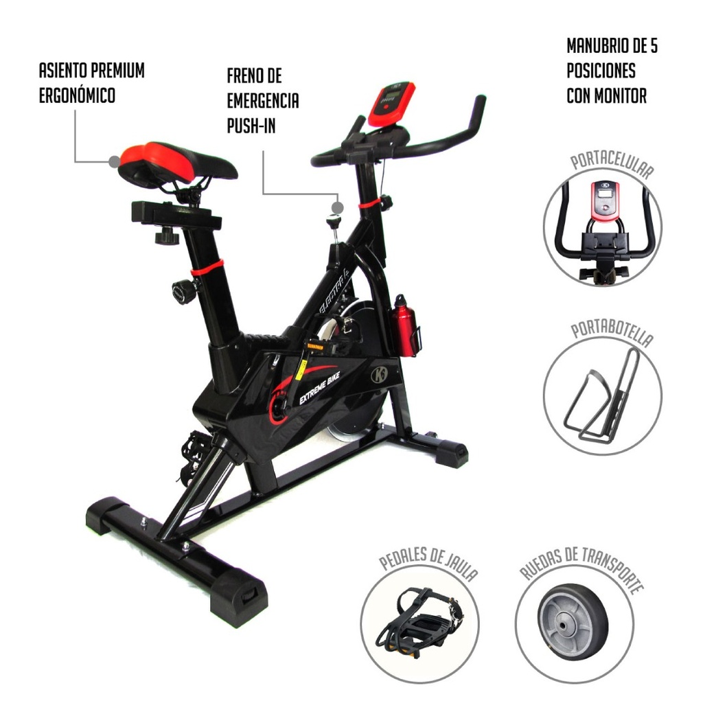 BICICLETA ESTACIONARIA ELECTRA 4 K6 13KG 66140