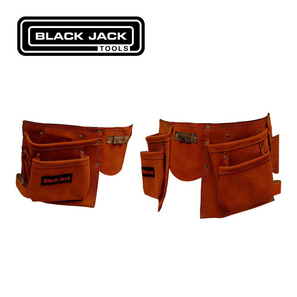 BOLSA HERRAMIENTAS CUERO 10 BOLSAS BJT228