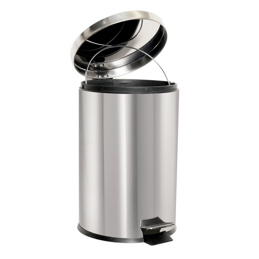 BASURERO ACERO INOX  12 L MDB-12LITROS