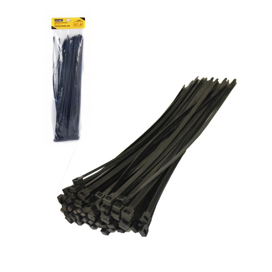 CINCHOS PLASTICOS 12 PULG NEGRO 20508B/AMR105