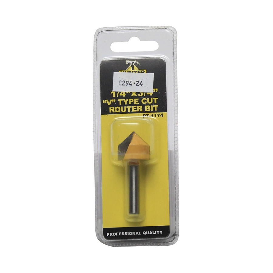 BROCA ROUTER CORTE EN V 1/4 X 3/4 PT-2075 / PT-1174