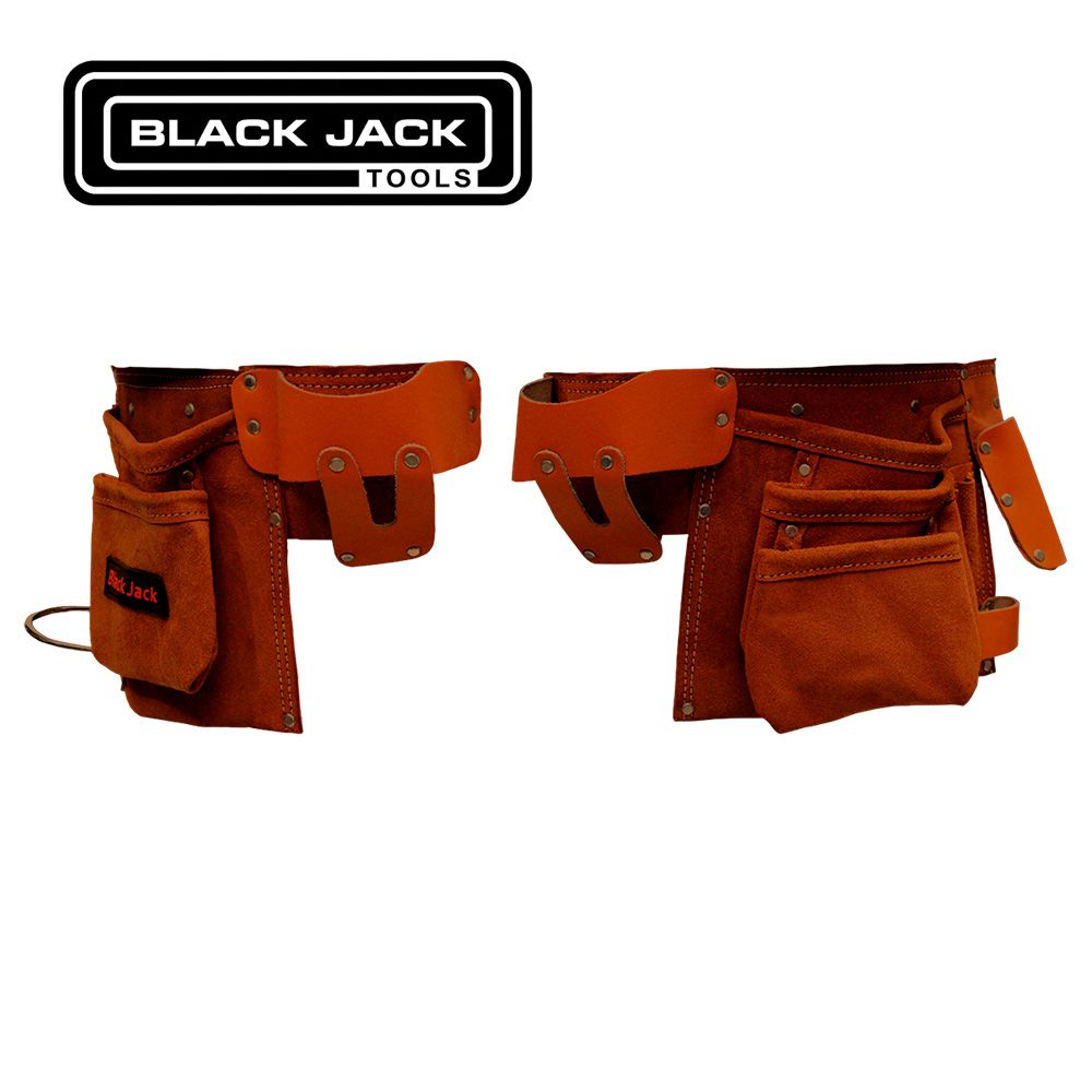 BOLSA HERRAMIENTAS CUERO 12 BOLSAS BJT230