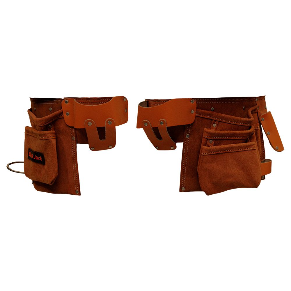 BOLSA HERRAMIENTAS CUERO 12 BOLSAS BJT230