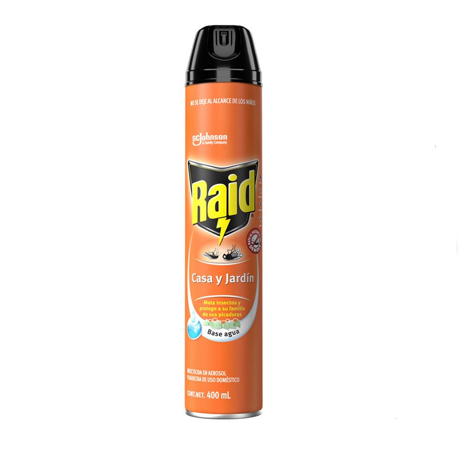 VENENO RAID CASA Y JARDIN AEROSOL 400ML