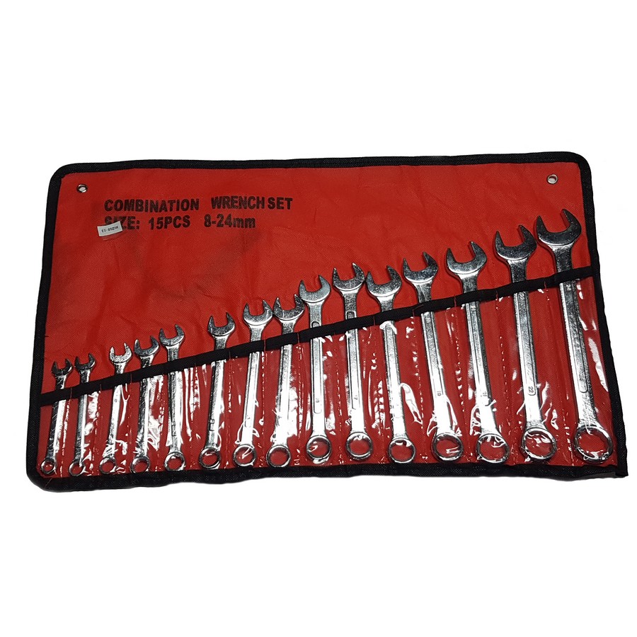 LLAVE COMBINADA 15 PZS 8 A 24 MM