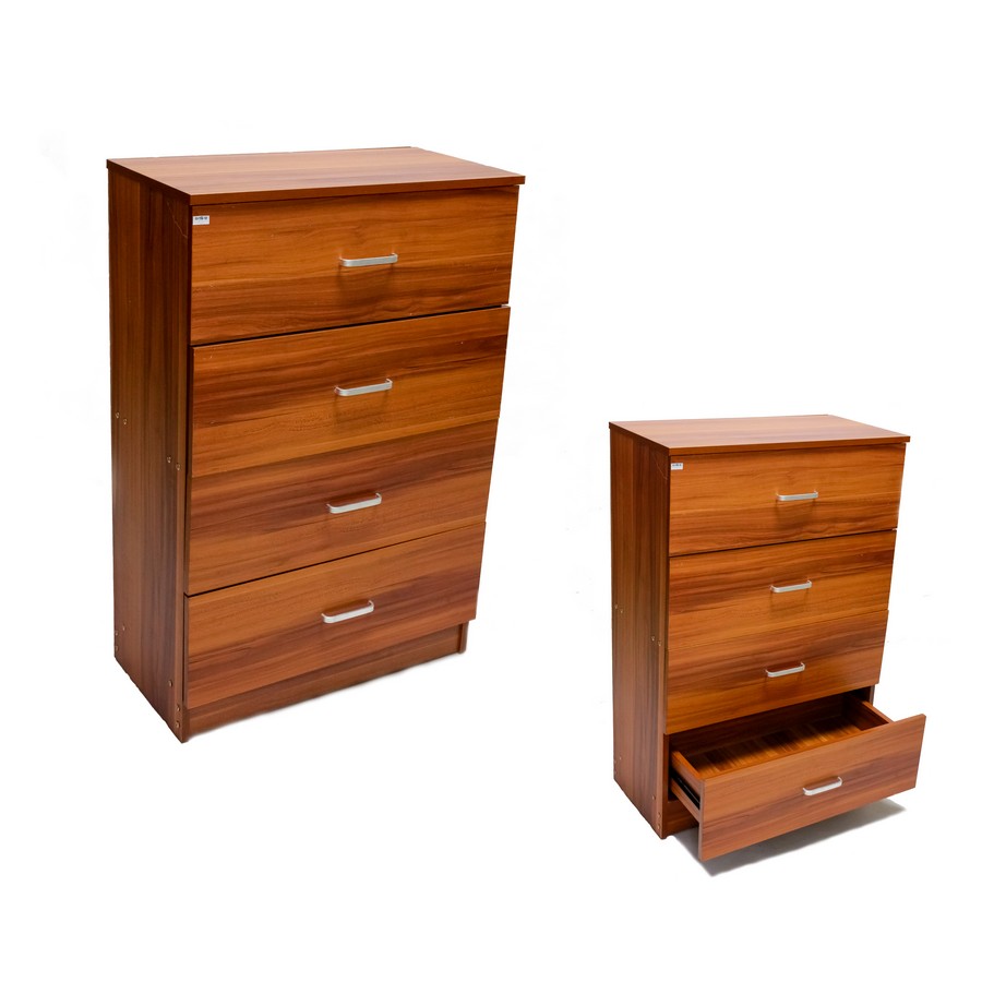 GAVETERO MADERA 4 60X30X90CM DP-804