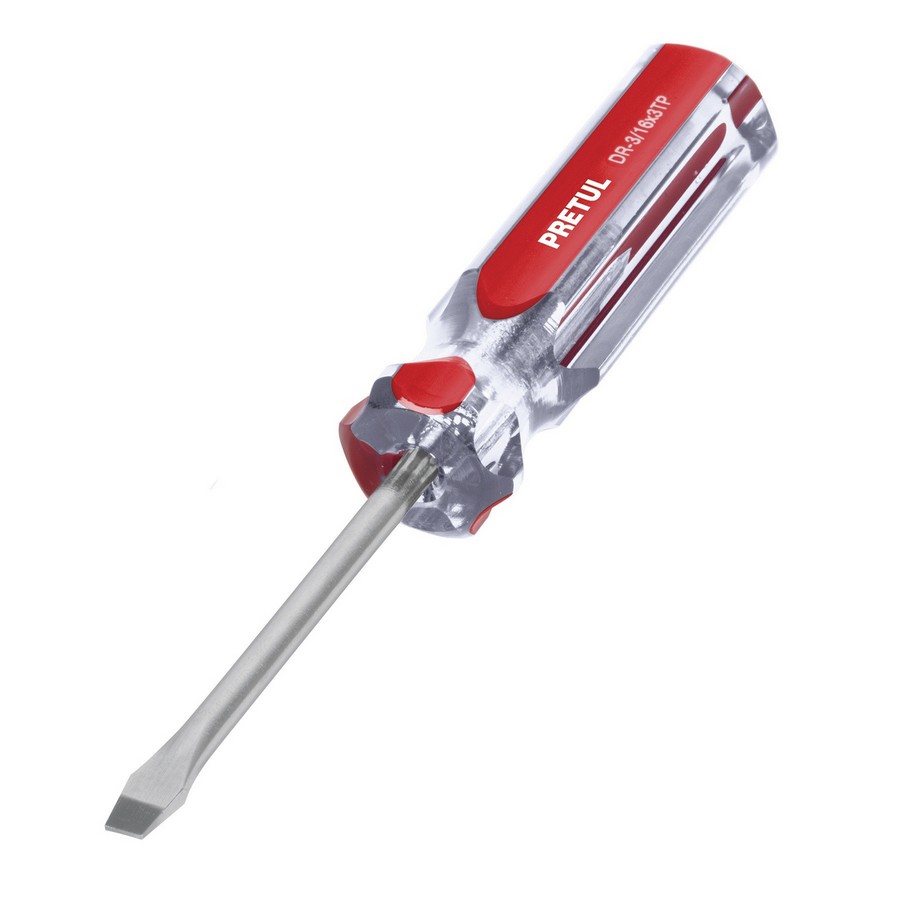 DESARMADOR PLANO MAGNETIZADO 3/16 X 3 PULG. TRUPER/PRETUL 21456