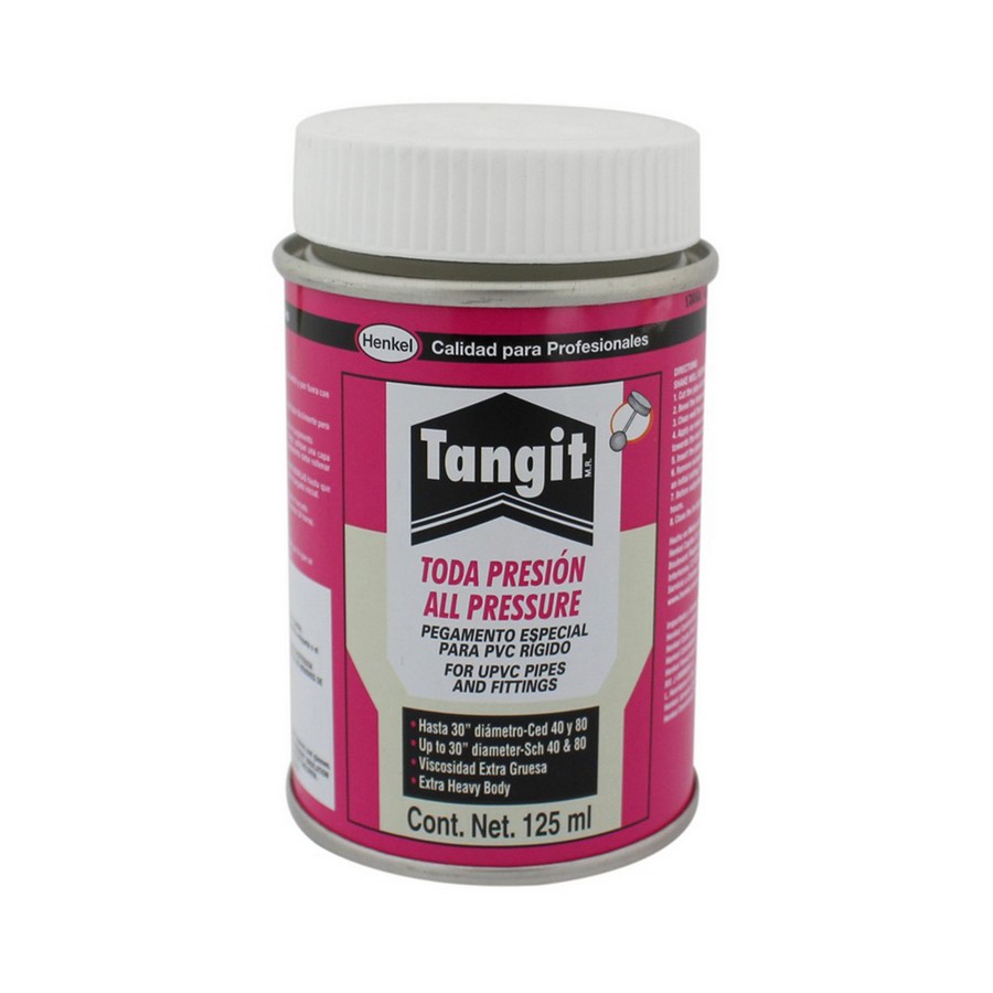 PEGAMENTO PVC TODA PRESION WET DRY LATA 125 ML. TANGIT