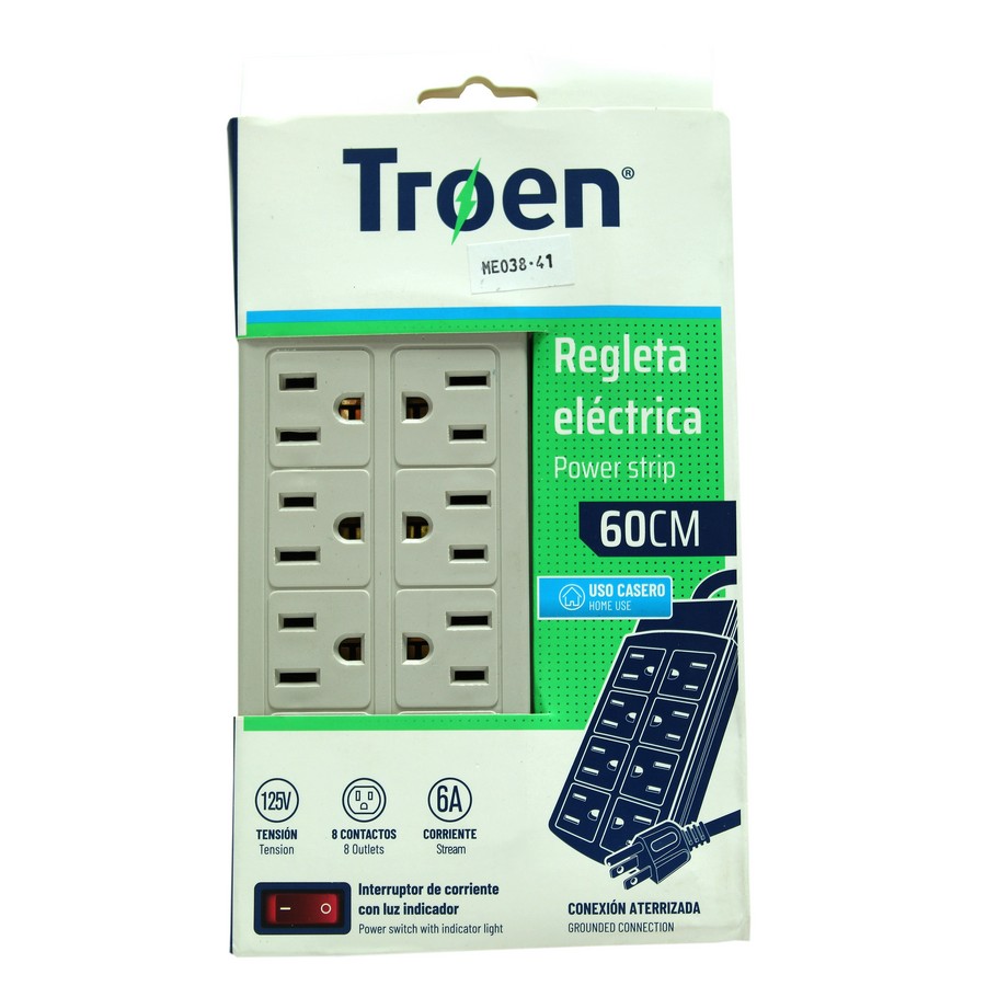 REGLETA TROEN 8 SALIDAS ETR-H1401