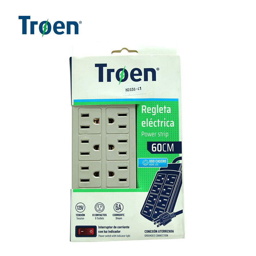 REGLETA TROEN 8 SALIDAS ETR-H1401