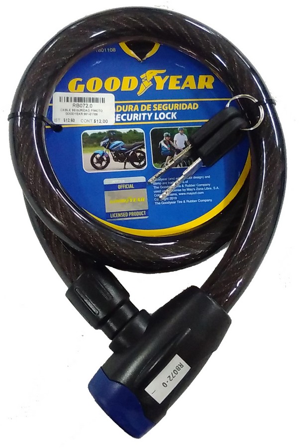 CABLE SEGURIDAD P/MOTO GOODYEAR 991-01108