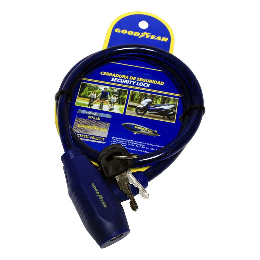 CABLE SEGURIDAD PARA BICICLETA GOODYEAR 991-85382