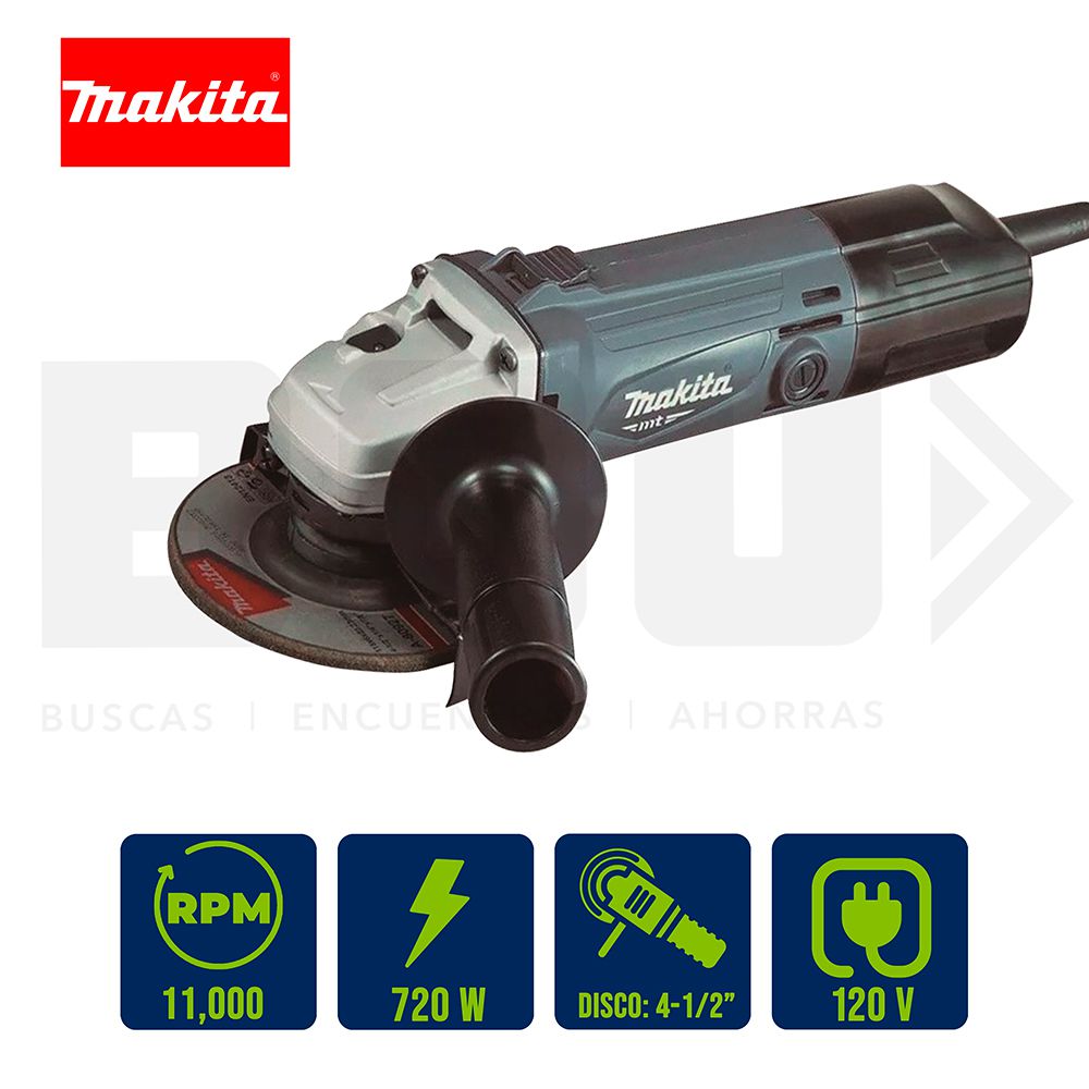 PULIDORA MAKITA MT 4 1/2 PULG 720W M9507G