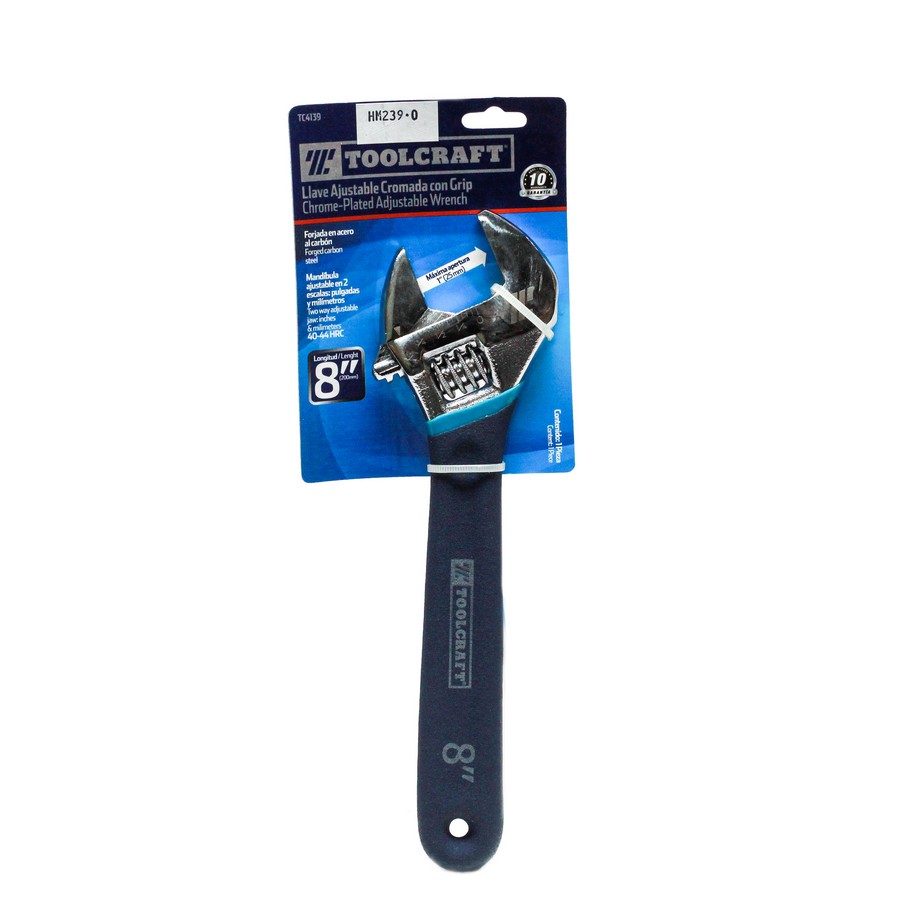LLAVE CANGREJA CROMADA COMFORT 8 PULG 15510/TC4139