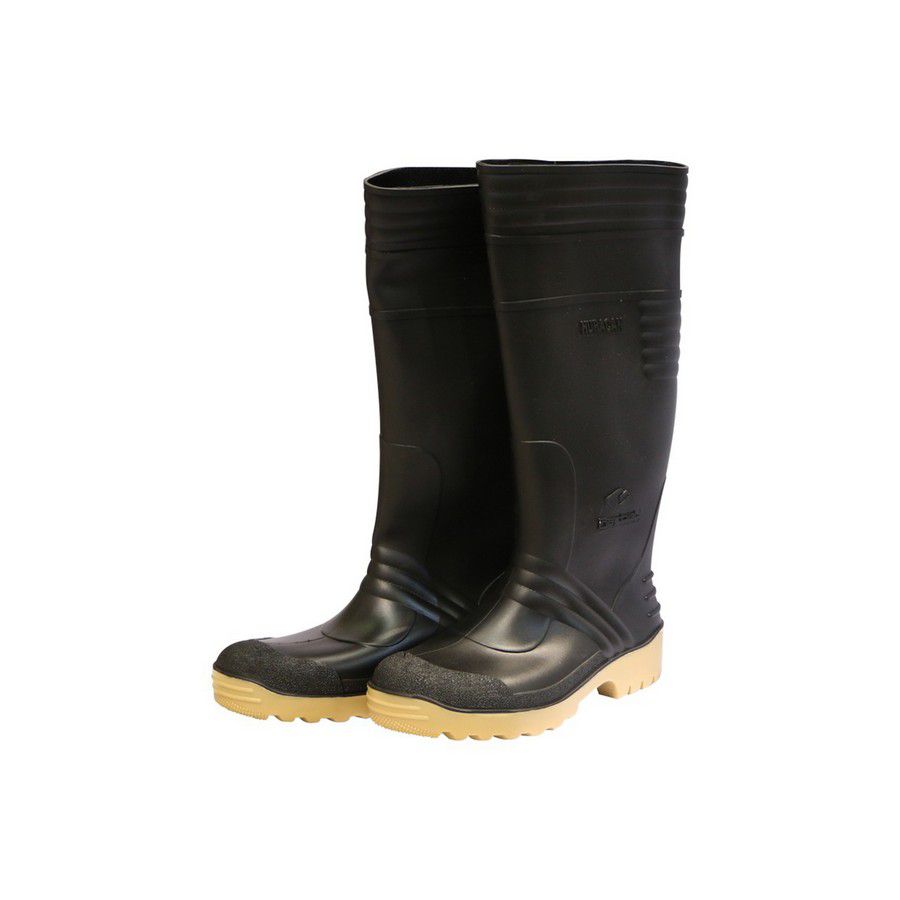 BOTA HURACAN NEGRA/BEIGE N° 38 (PAR)