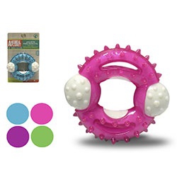 JUGUETE PARA  MASCOTA LIMPIA DIENTES REDONDO 9.5X10CM AP-D711-163 (DESC)