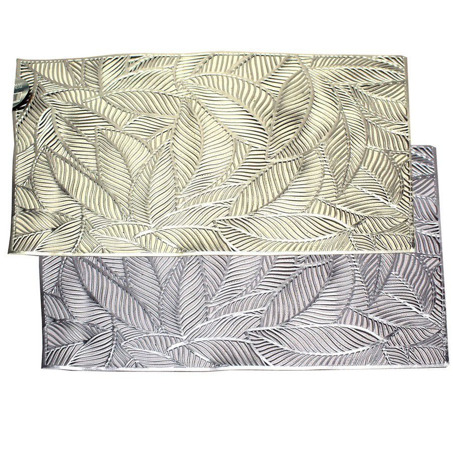 INDIVIDUALES PARA MESA DORADO/PLATA 45X30CM LHC-9601