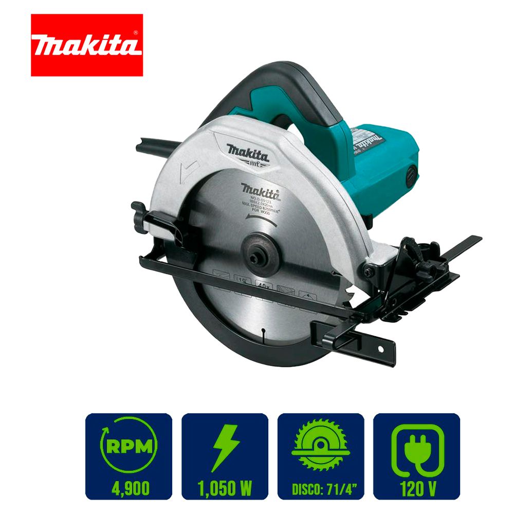 SIERRA CIRCULAR MAKITA MT 7 1/4 PULG 1050W M5801G/M5802