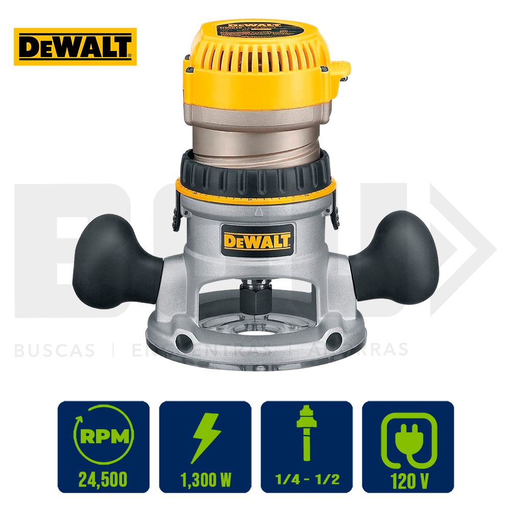 ROUTER 1/2-1/4PLG. 1300W 1-3/4HP DEWALT DW616