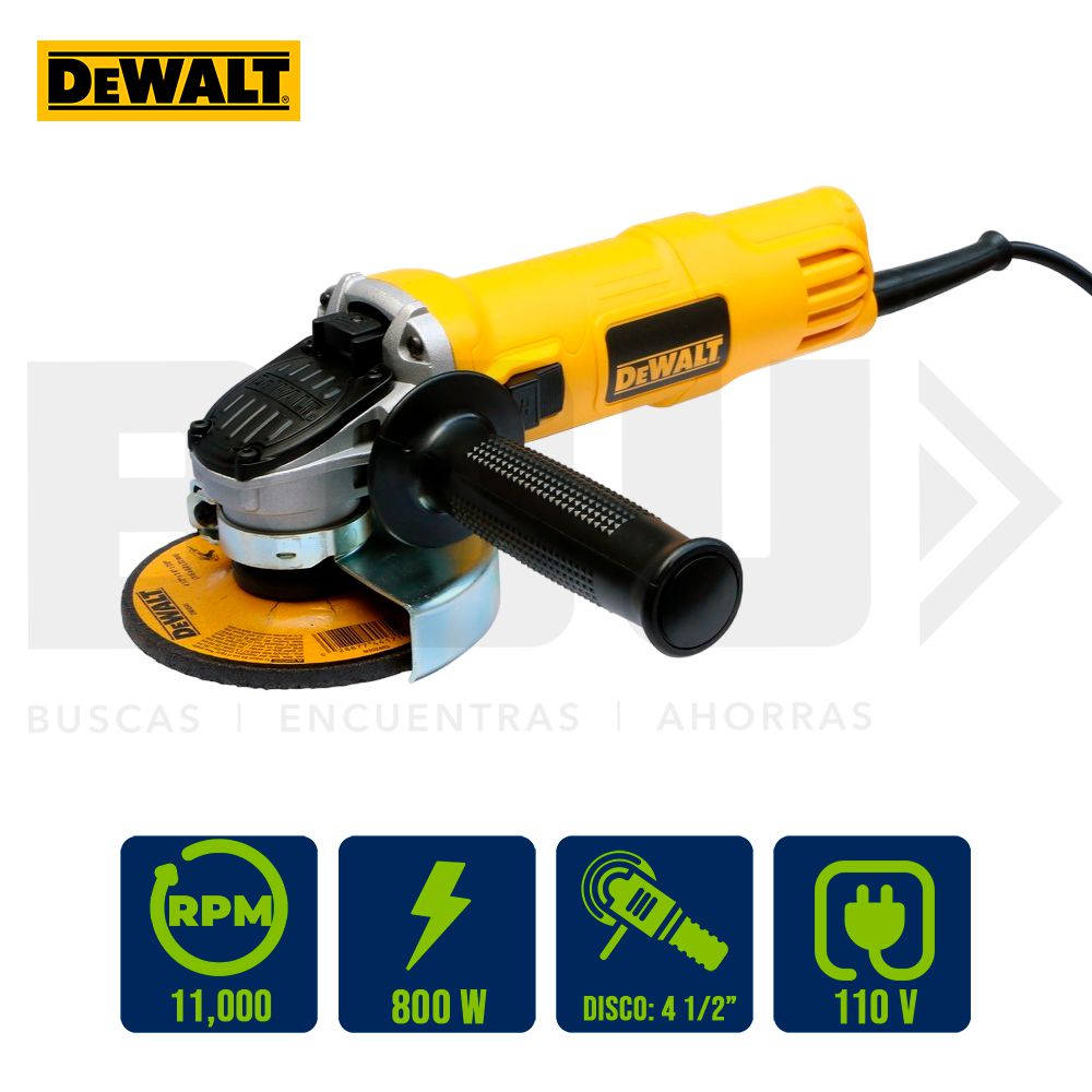 PULIDORA 4 1/2PLG. 800W DEWALT DWE4020-B3