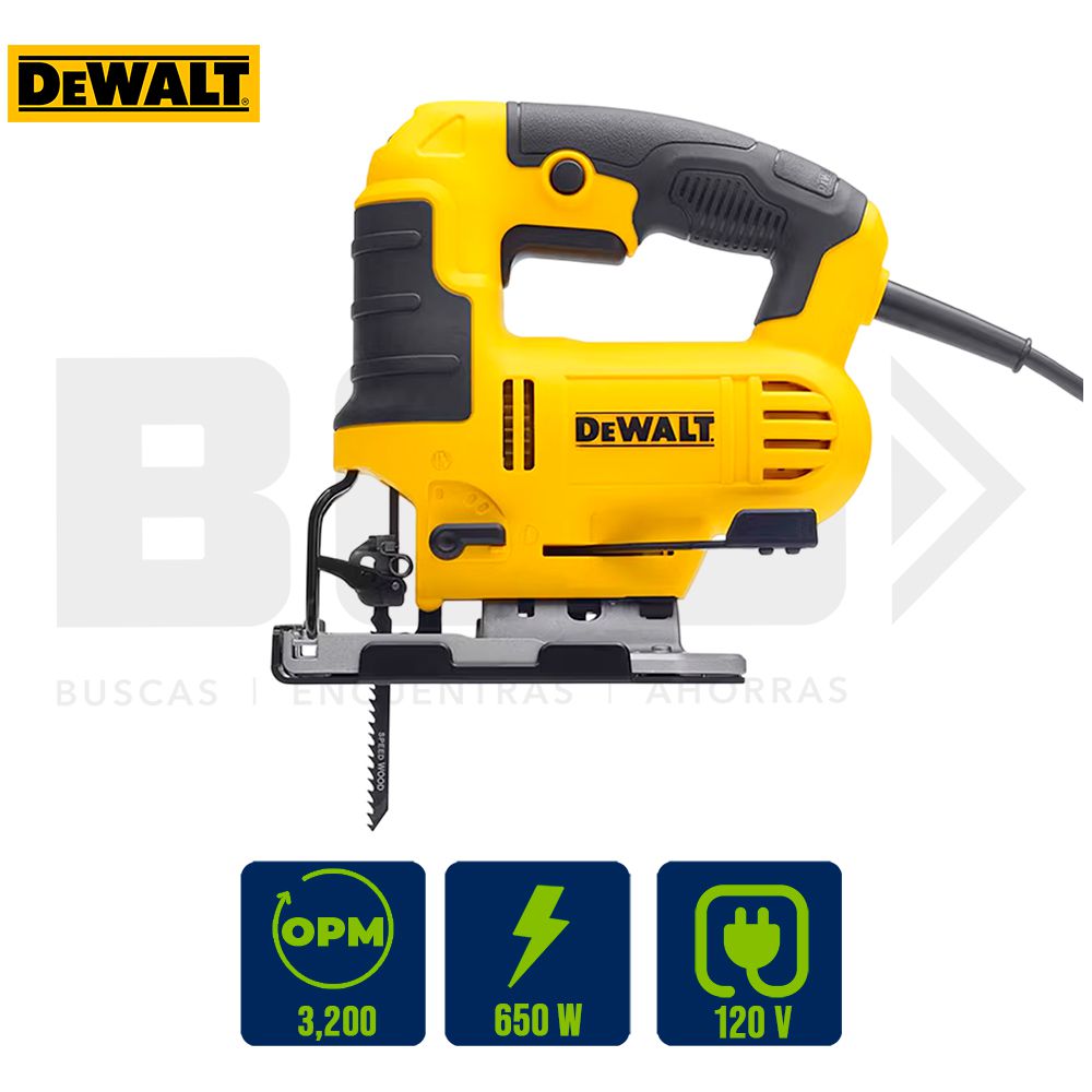 SIERRA CALADORA ORBITAL VEL. VAR. 650W DEWALT DWE300-B3
