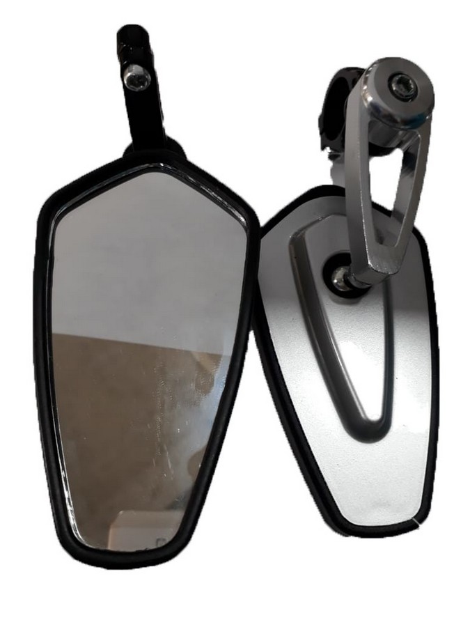 ESPEJO RETROVISOR PARA MOTO SILVER TM-1208-SIL  (PAR)