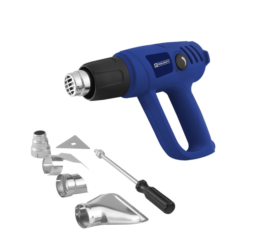 PISTOLA DE CALOR PROF. 127V 2000W 16A CON KIT CALAFATEO TRUPER 16432