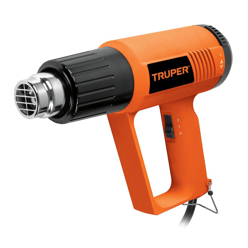 PISTOLA DE CALOR PROF. 127V 2000W 16A CON KIT CALAFATEO TRUPER 16432