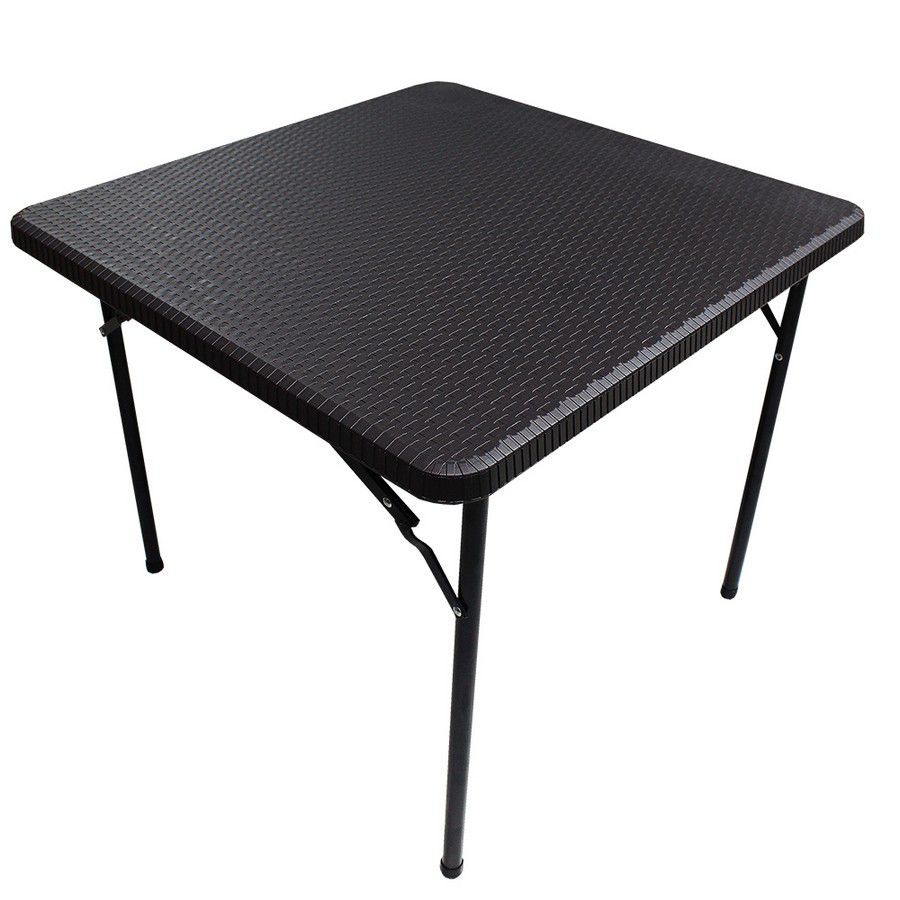 MESA PLASTICA T/RATAN CUADRADA SH-R86