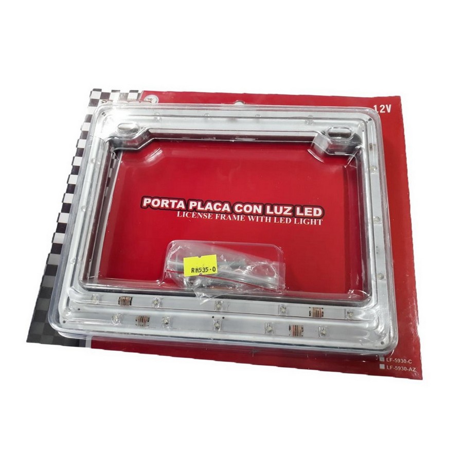 PORTA PLACA LED P/MOTO LF-5930-C