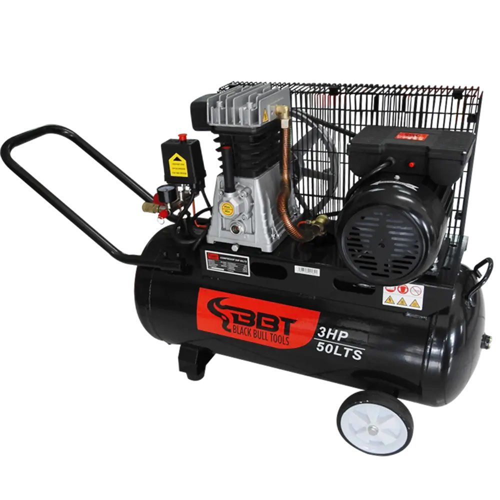 COMPRESOR TECNO CYCLONE 50LTS. 3HP 145PSI 110V 8.8CFM BBT ZA55-50