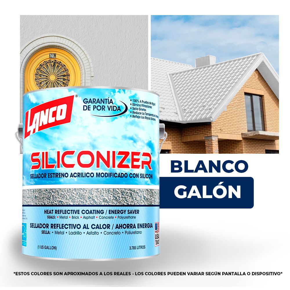 IMPERMEABILIZANTE SILICONIZER BLANCO GAL. LANCO RC-200-4