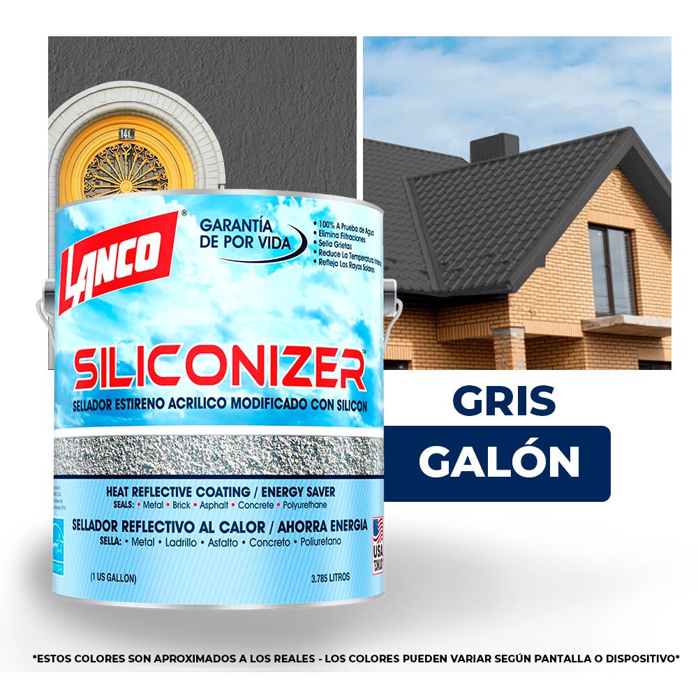 IMPERMEABILIZANTE SILICONIZER GRIS GAL. LANCO RC-226-4