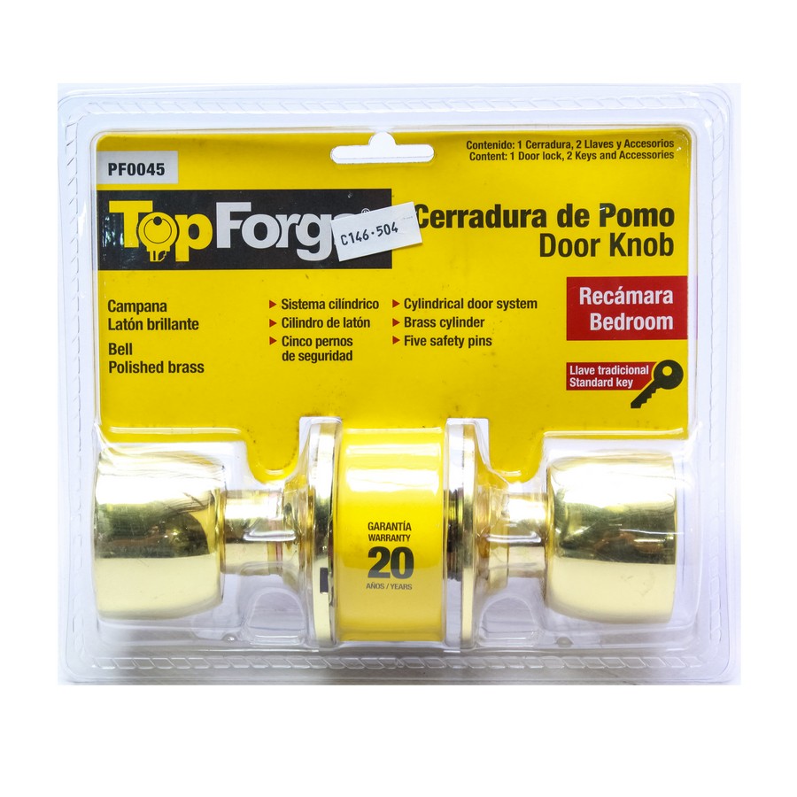 CERRADURA TOOLCRAFT C/LLAVE PF0045 PB (NC)