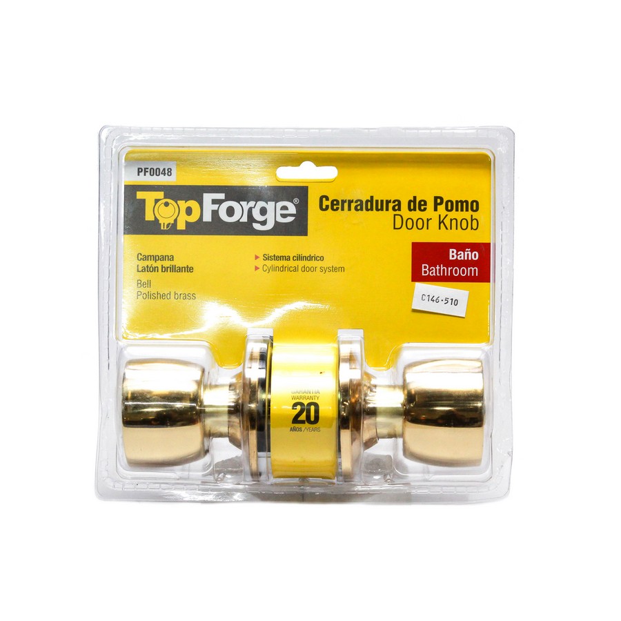 CERRADURA TOOLCRAFT SIN LLAVE PF0048 PB (NC)