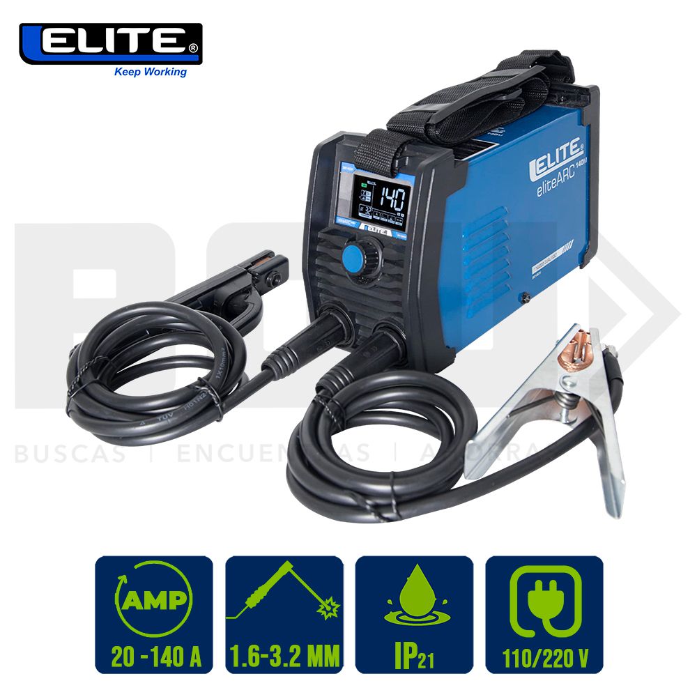 SOLDADOR INVERSOR ELITE ARC 140M 110-220V/140AMPS SI6140DV