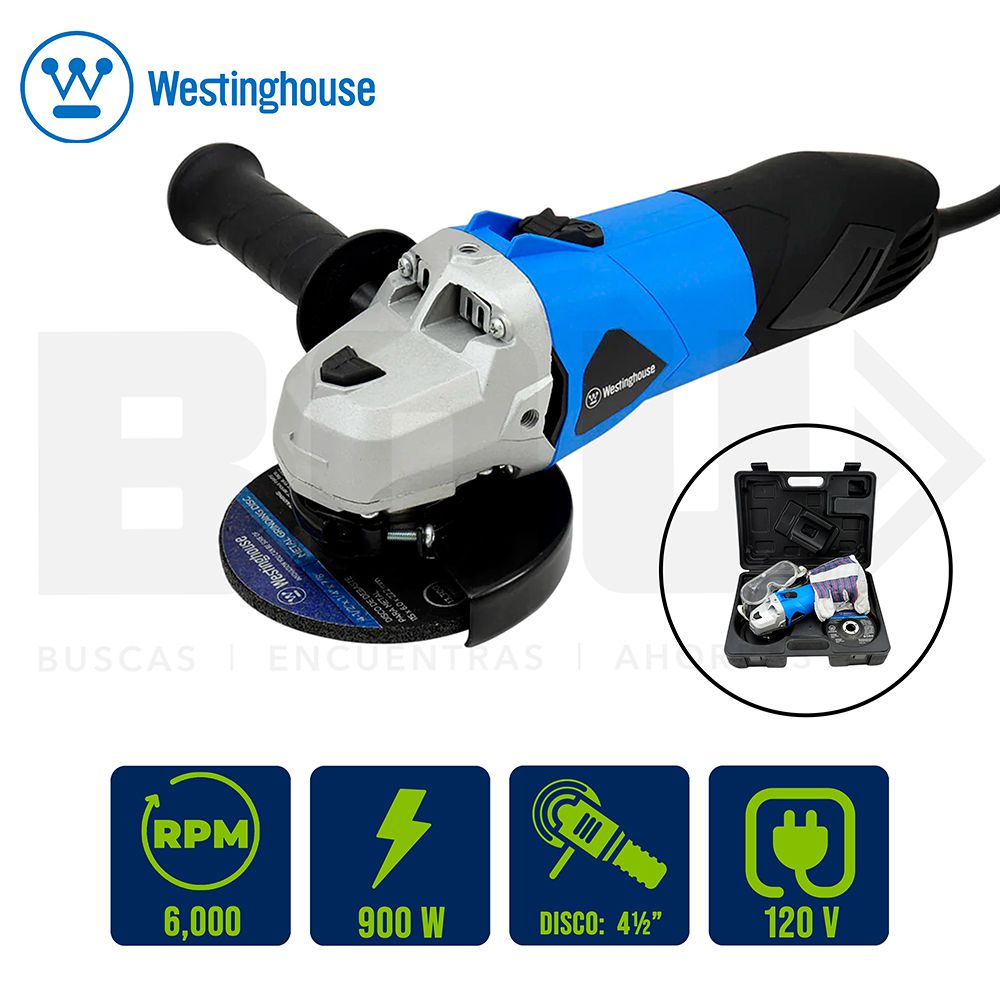 PULIDORA ANGULAR WH 4 1/2 PULG 900W 625PT50375 KIT 6 PCS (NC)