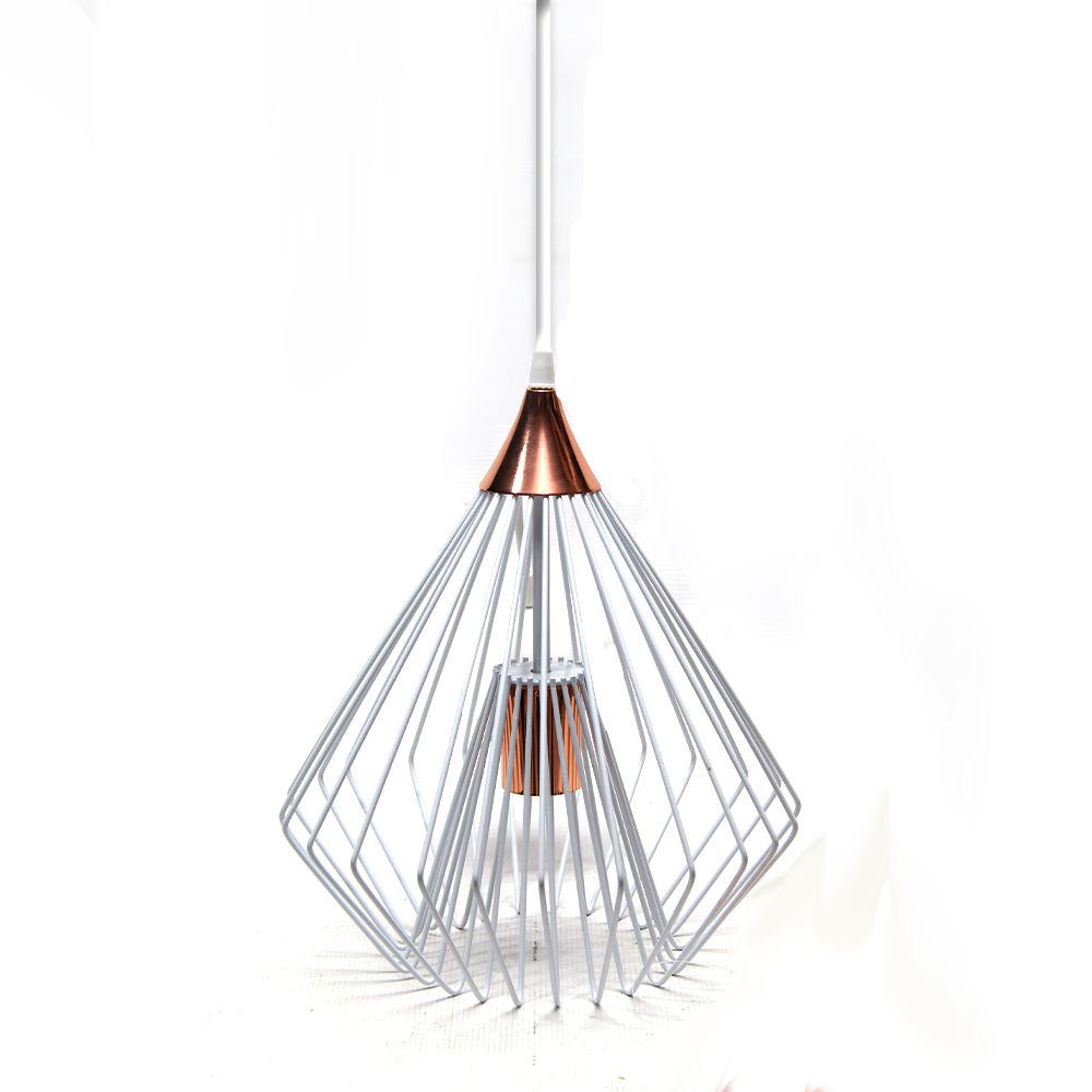 LAMPARA COLGAR T/DIAMANTE C/BLANCO METAL 711