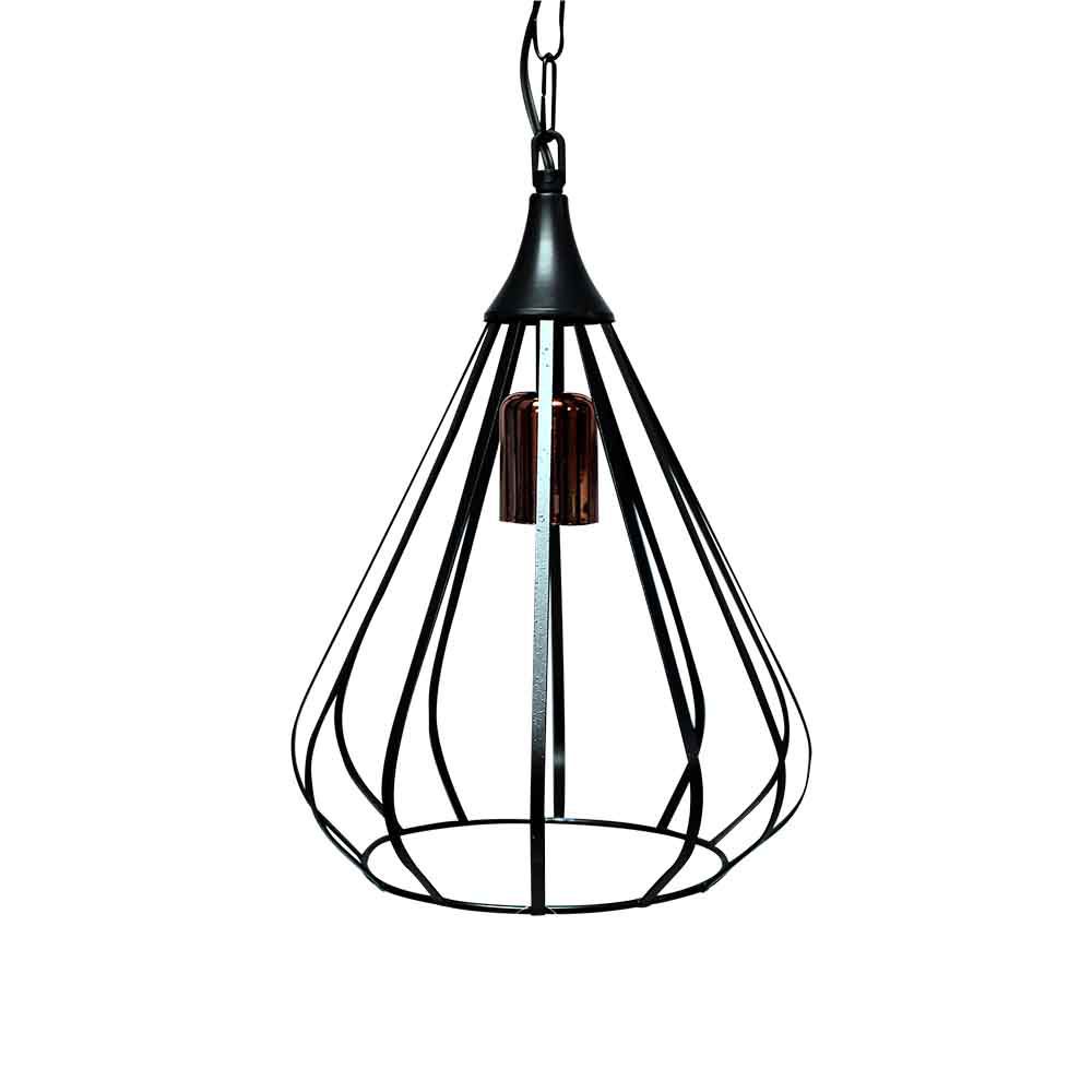 LAMPARA COLGAR C/NEGRO METAL SF-808