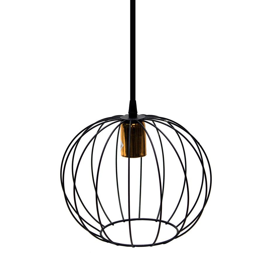 LAMPARA COLGAR TIPO ESFERA NEGRO METAL LMP1023-1